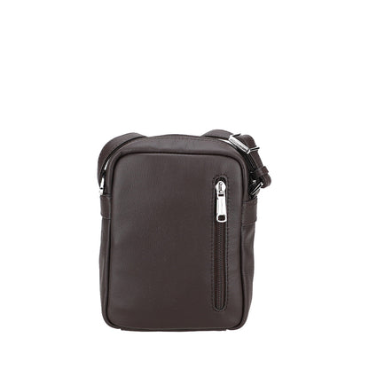 Bolso Cruzado Siméon de Cuero Pequeño