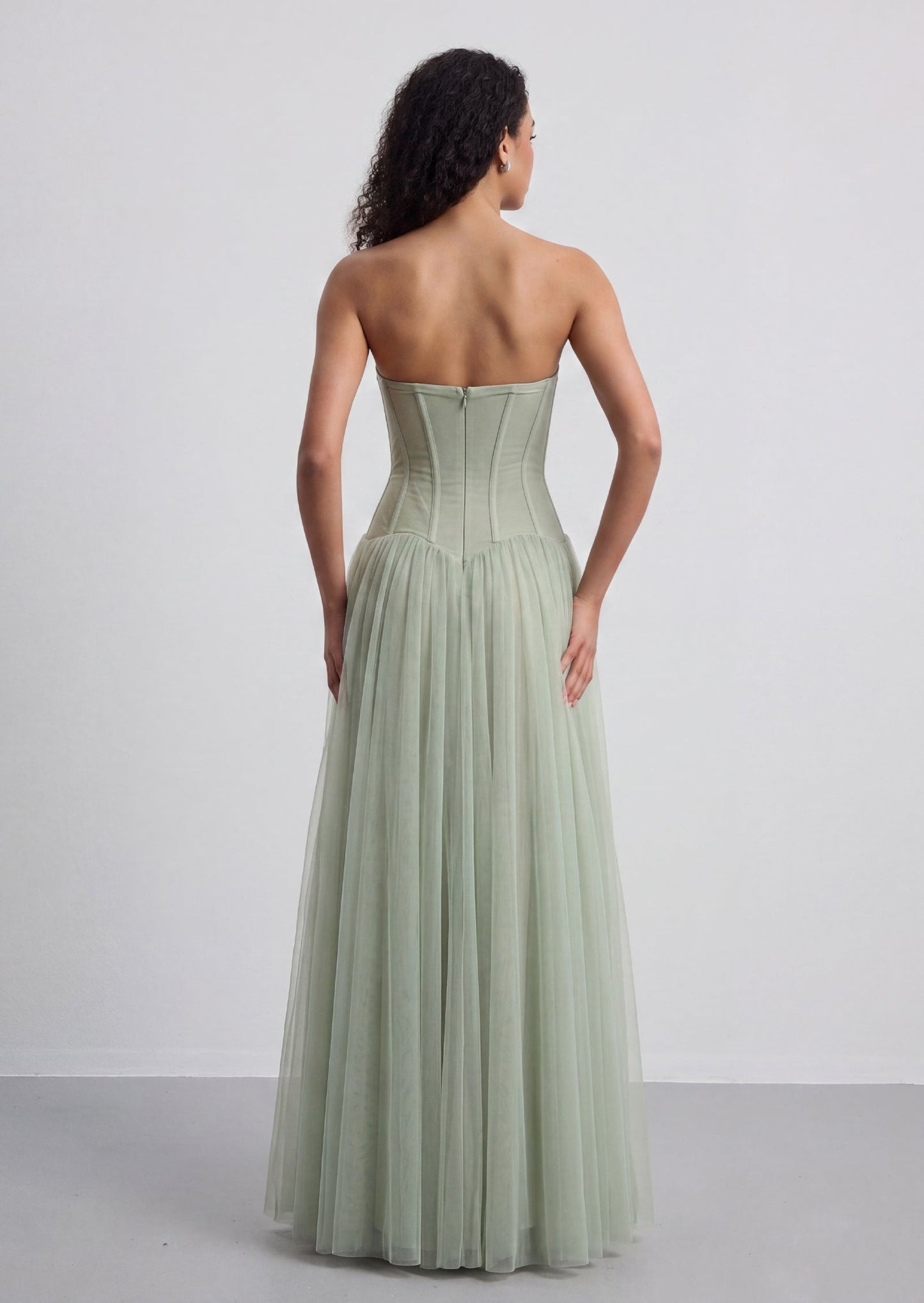 Vestido Maxi Sin Mangas Garrett en Color Menta