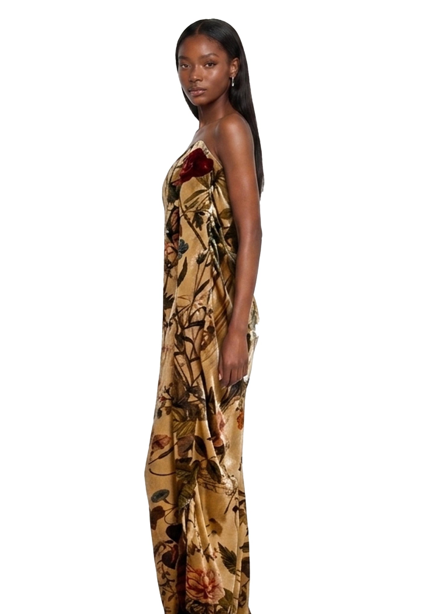 Vestido Maxi Sin Mangas con Espalda Descubierta Mabili