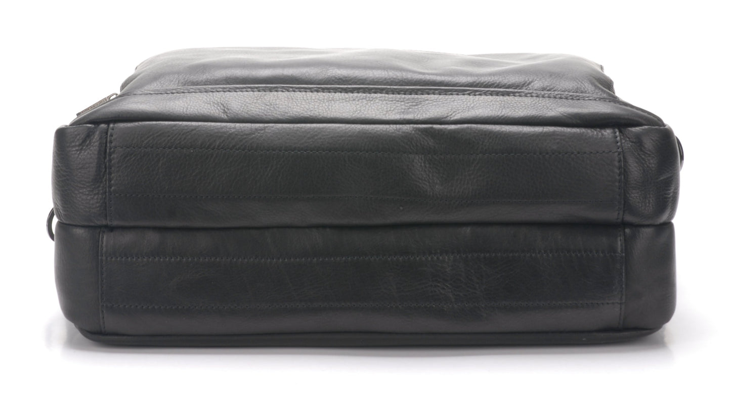 Pablo Sumergido Leather Portfolio with 2 Expandable Folds