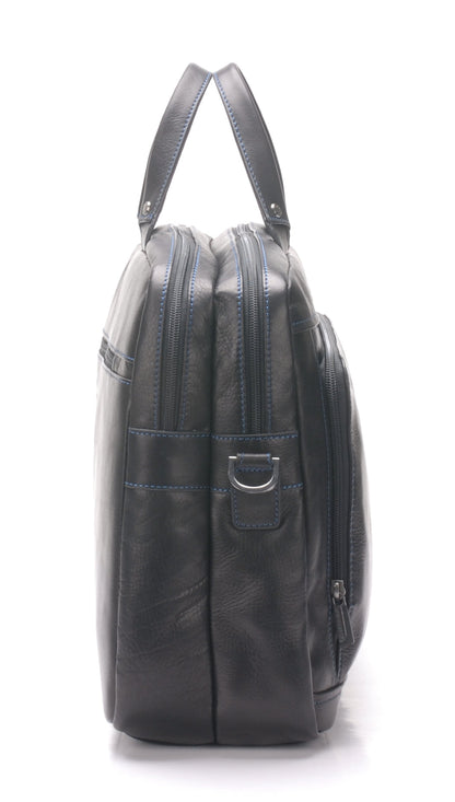 Pablo Sumergido Leather Portfolio with 2 Expandable Folds