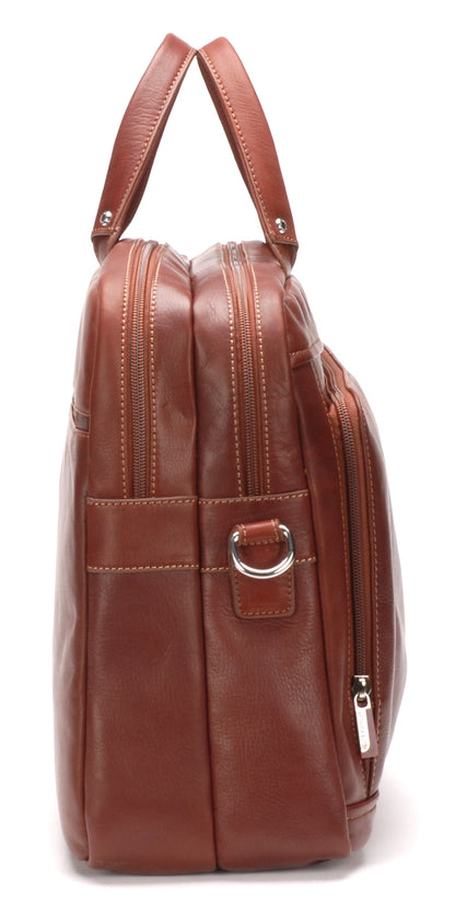 Pablo Sumergido Leather Portfolio with 2 Expandable Folds