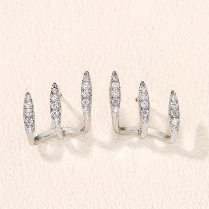 Elegantes Pendientes Doble Capa
