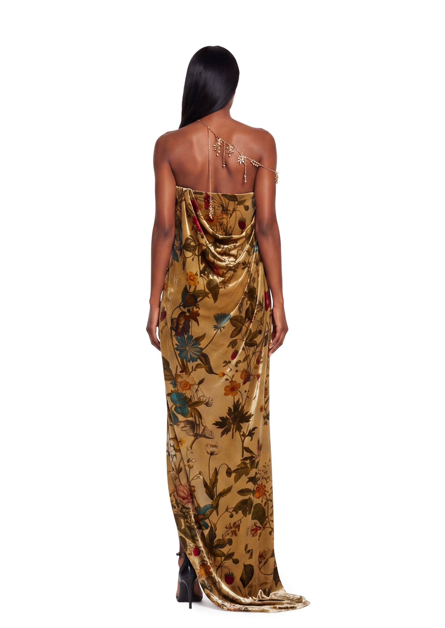 Vestido Maxi Sin Mangas con Espalda Descubierta Mabili
