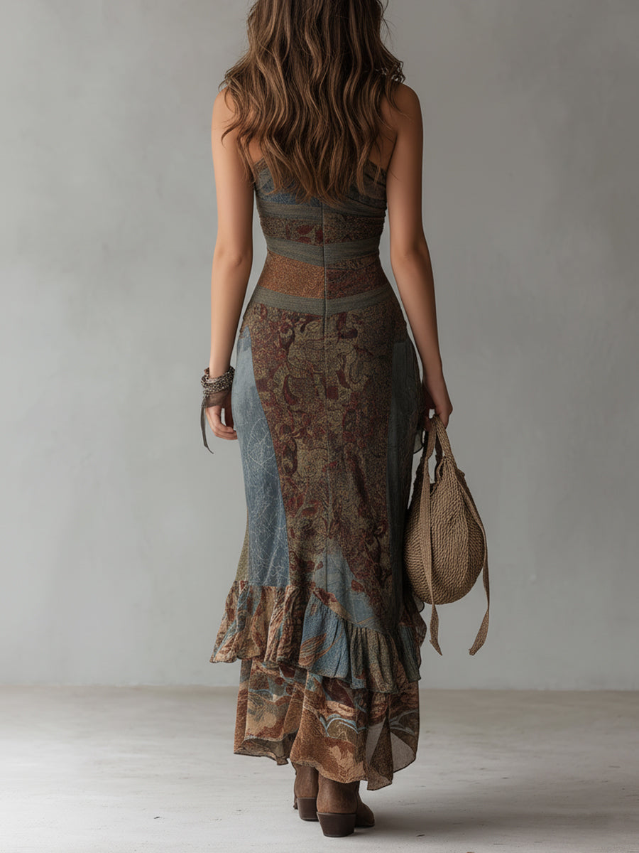 Truus | Vestido Maxi Vintage Floral