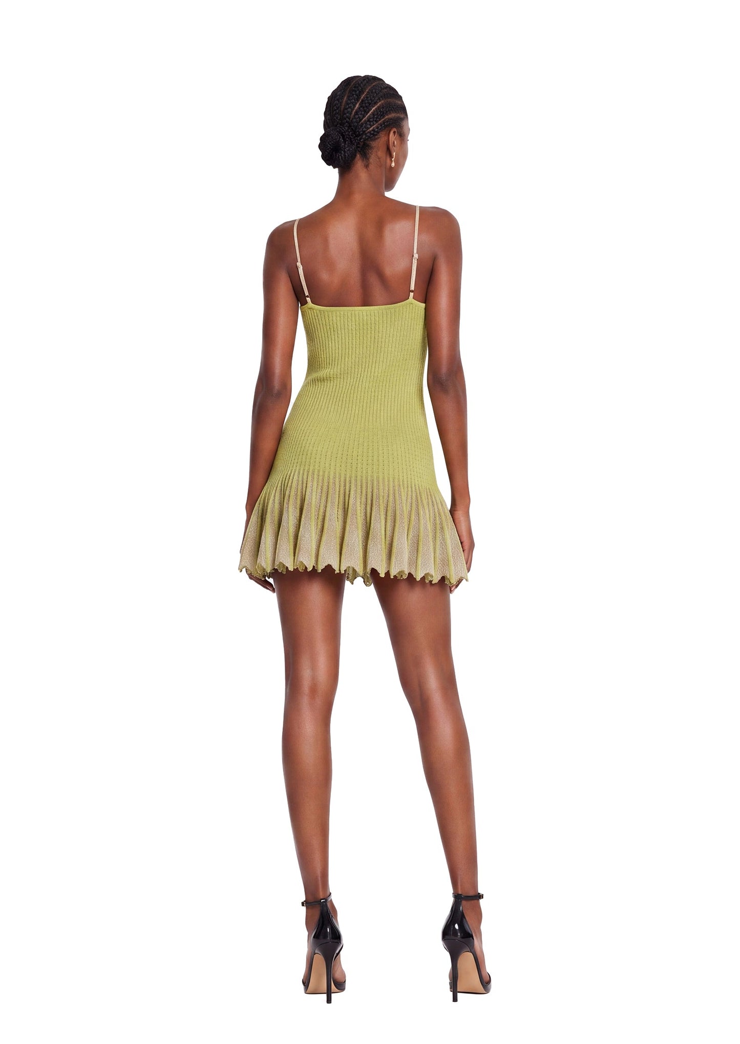 Vestido Mini de Punto con Volantes Dewitt