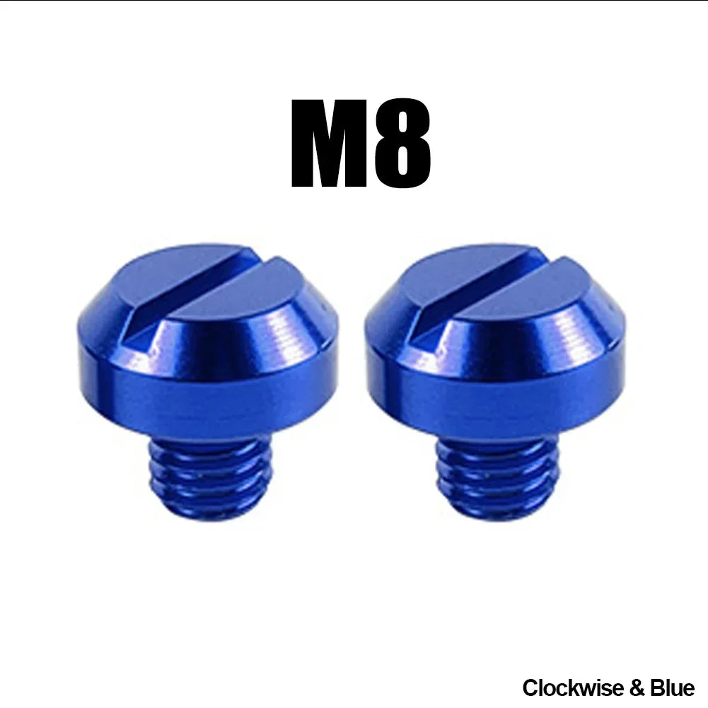 2PCS M8 M10*1.25 Motorcycle Mirror Hole Plug Screw Bolts for Yamaha Honda Kawasaki Suzuki BMW Aprilia Ducati Universal