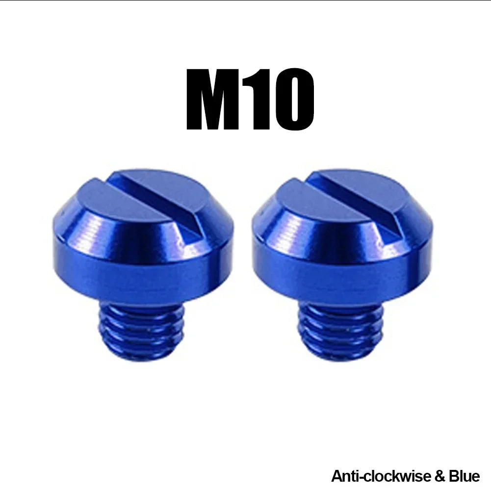2PCS M8 M10*1.25 Motorcycle Mirror Hole Plug Screw Bolts for Yamaha Honda Kawasaki Suzuki BMW Aprilia Ducati Universal