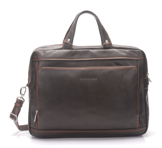 Pablo Sumergido Leather Portfolio with 2 Expandable Folds