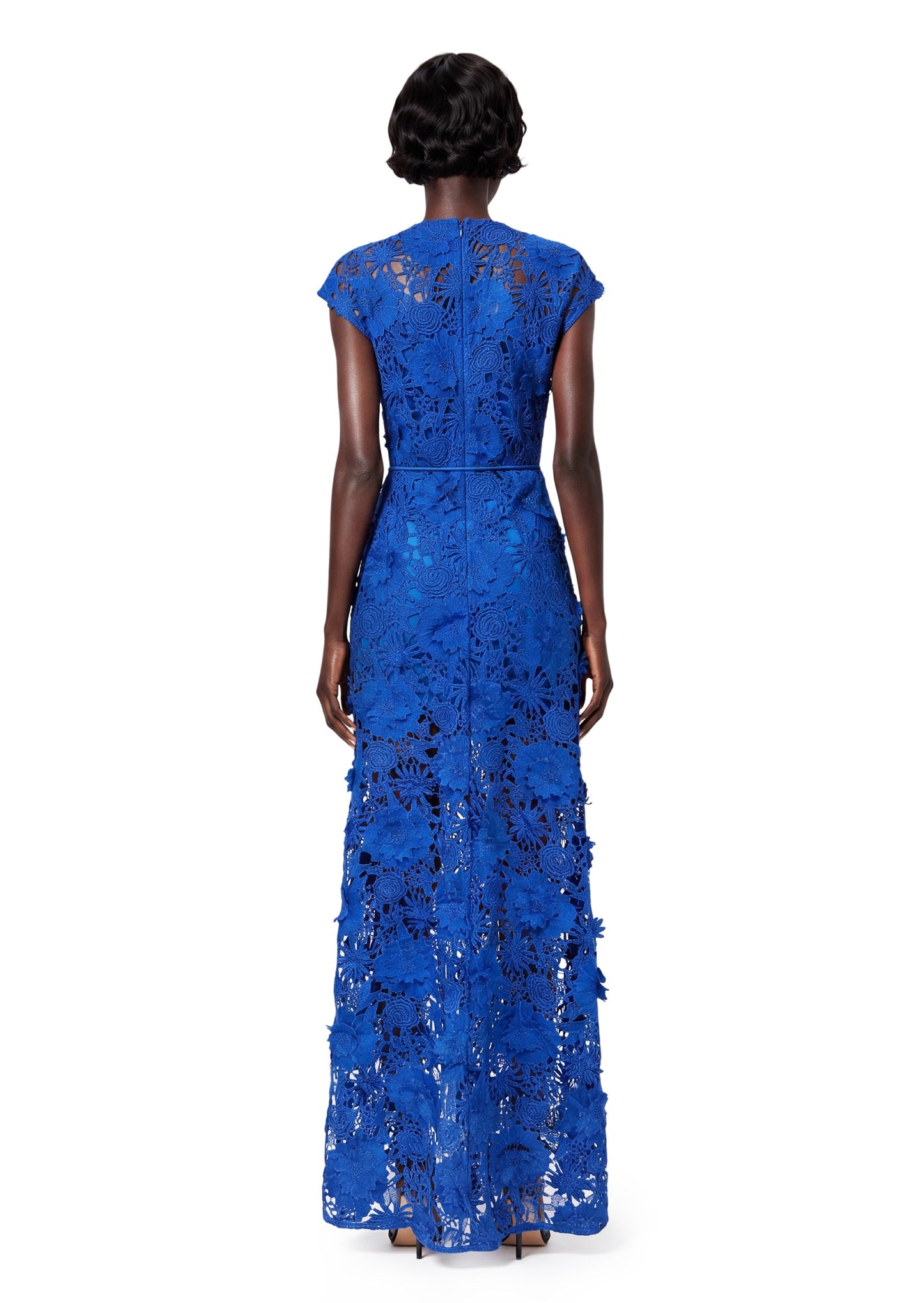 Kahedin Water Soluble Floral Lace Maxi Dress