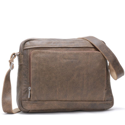 Bolso de Hombro Cristiano de Cuero Envejecido