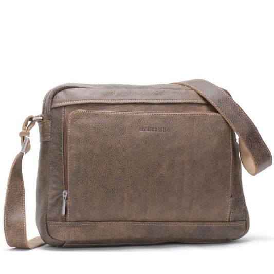 Bolso de Hombro Cristiano de Cuero Envejecido
