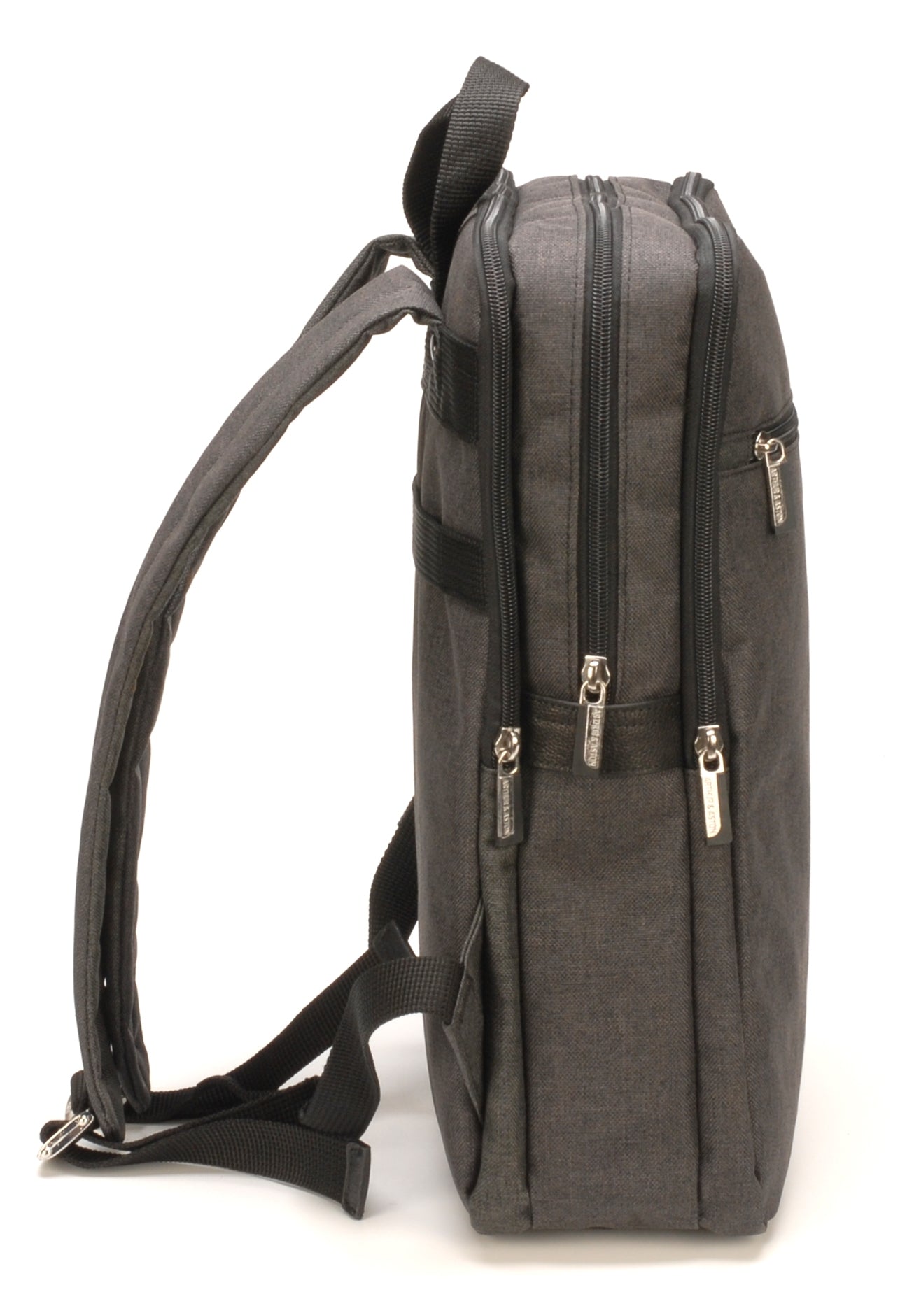 Mochila Aaron de poliéster con acentos de cuero