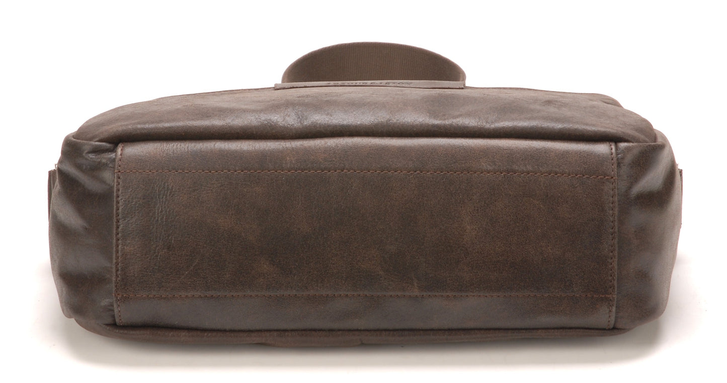 Diego Cowhide Leather Satchel