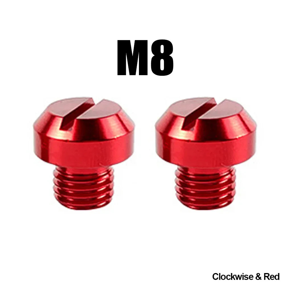 2PCS M8 M10*1.25 Motorcycle Mirror Hole Plug Screw Bolts for Yamaha Honda Kawasaki Suzuki BMW Aprilia Ducati Universal