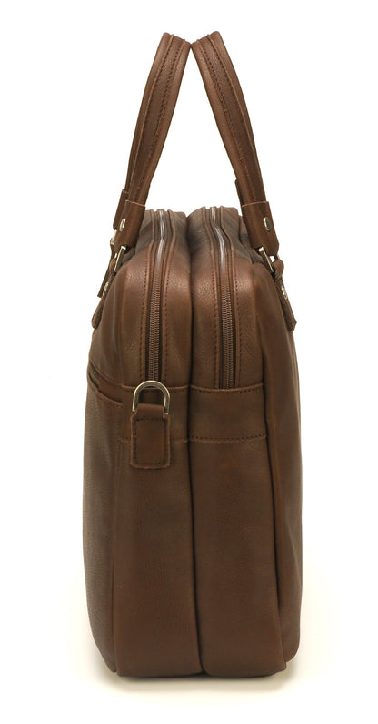 Oscar Leather Portfolio with 2 Expandable Folds