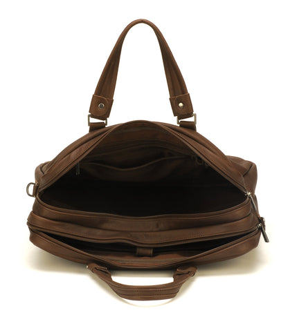Oscar Leather Portfolio with 2 Expandable Folds
