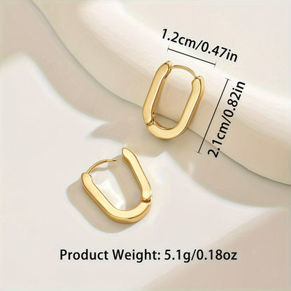 Pendientes Elegantes de Diseño Geométrico