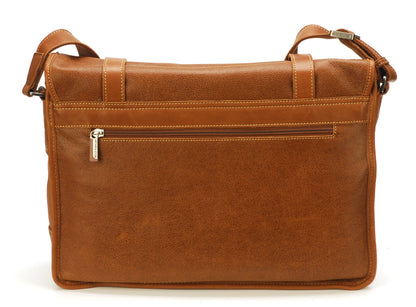 Gran Modelo de Bolso Bandolera de Cuero con Solapa