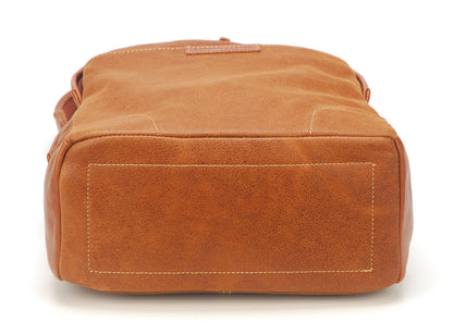 Bolso Mochila de Cuero de Vaca Marco