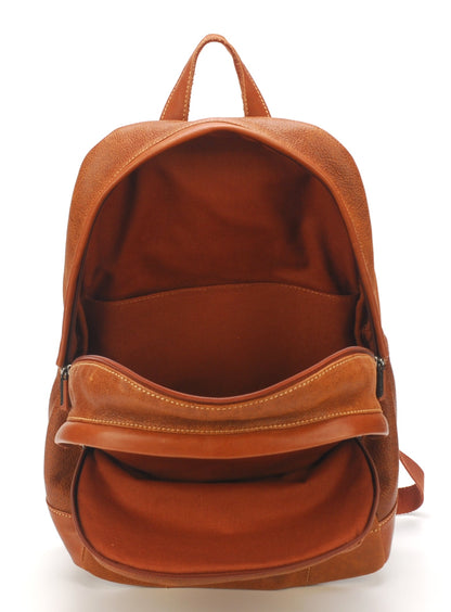 Bolso Mochila de Cuero de Vaca Marco