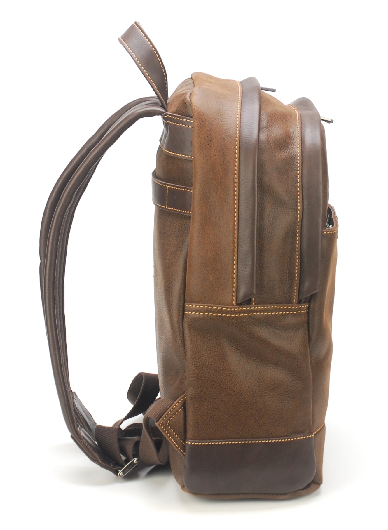 Bolso Mochila de Cuero de Vaca Marco