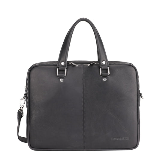 Tiago Leather Document Holder with 2 Expanding Folds