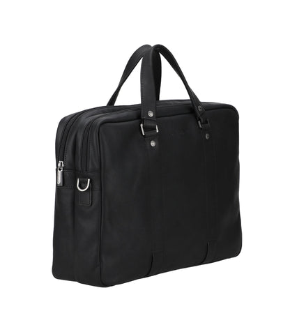 Gran Cartera de Cuero Negra