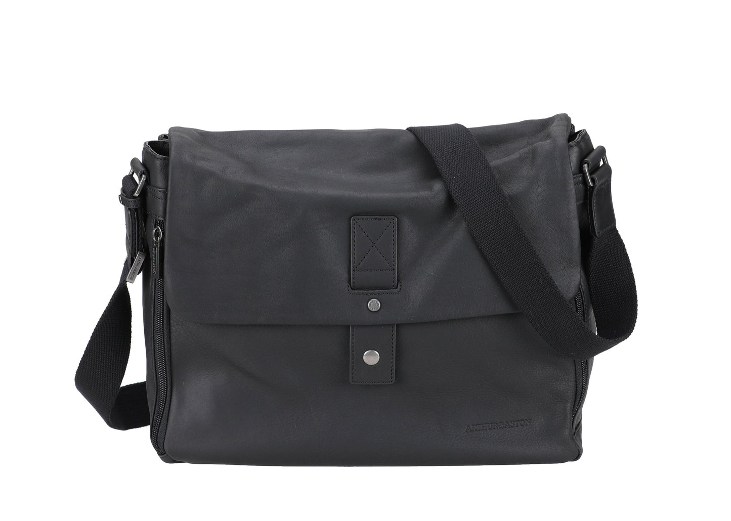 Bolso de Caza de Cuero Néro con Solapa