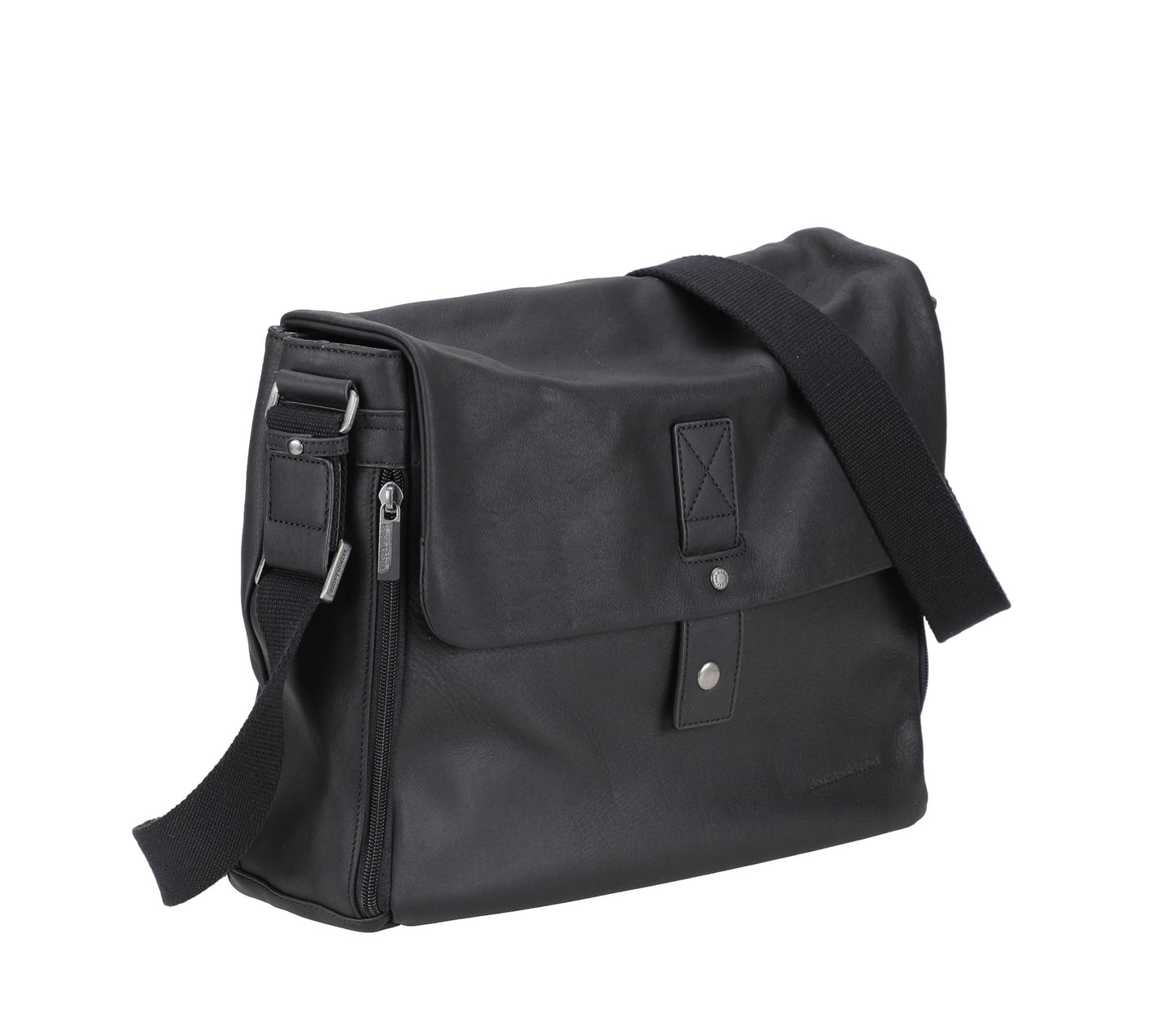 Bolso de Caza de Cuero Néro con Solapa