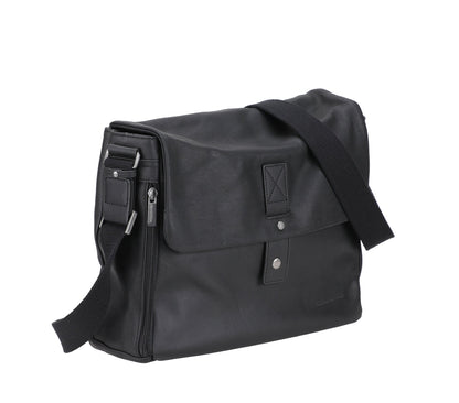 Bolso de Caza de Cuero Néro con Solapa