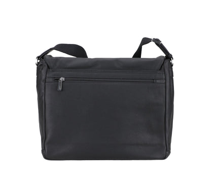 Bolso de Caza de Cuero Néro con Solapa