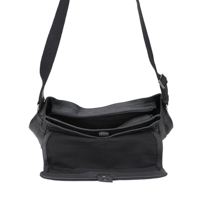 Bolso de Caza de Cuero Néro con Solapa