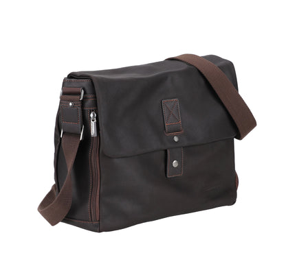 Bolso de Caza de Cuero Néro con Solapa