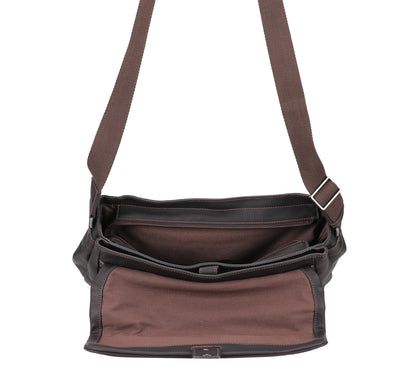 Bolso de Caza de Cuero Néro con Solapa