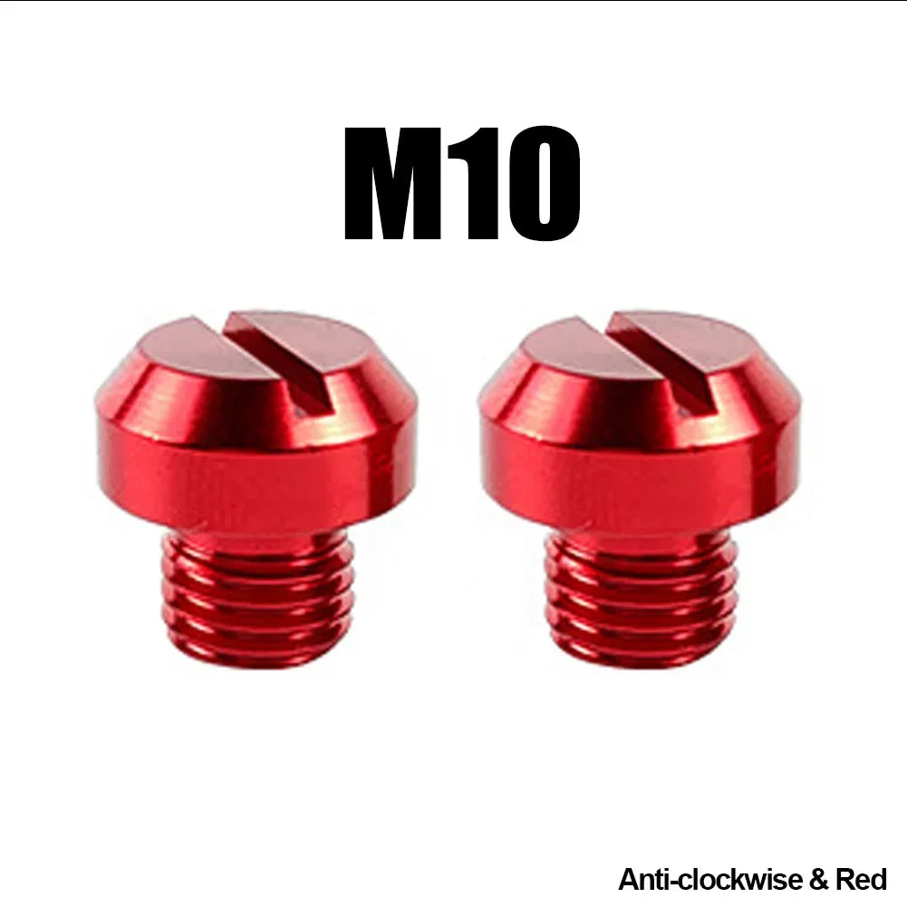 2PCS M8 M10*1.25 Motorcycle Mirror Hole Plug Screw Bolts for Yamaha Honda Kawasaki Suzuki BMW Aprilia Ducati Universal