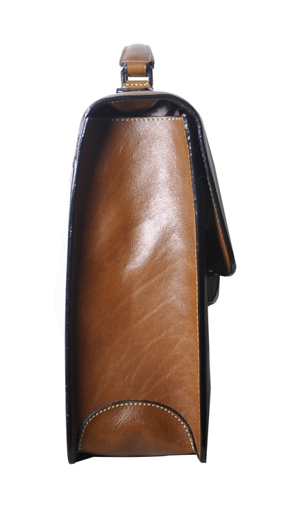 Georges Cuero de Vaca Cartera con 1 Soufflet