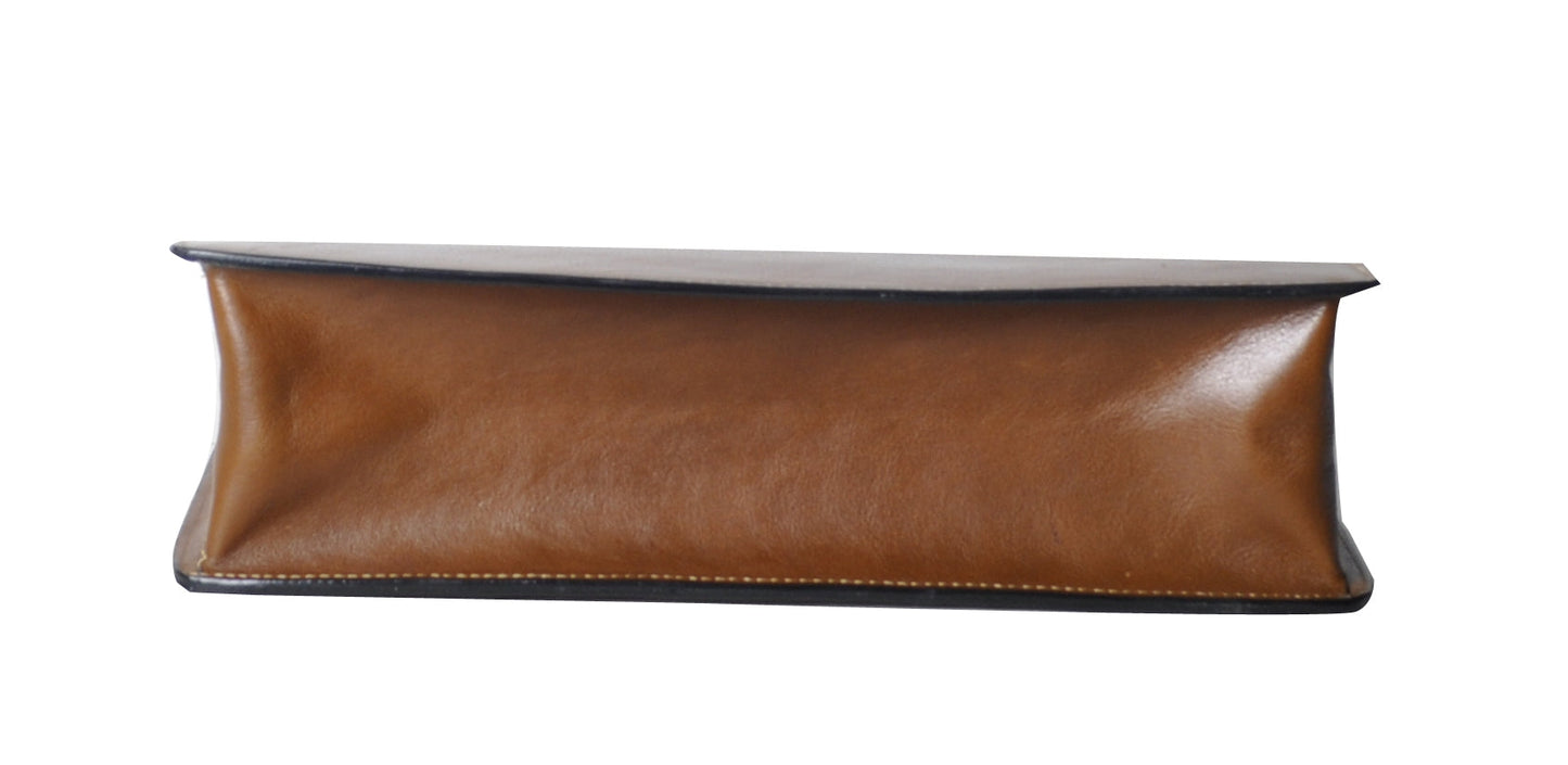 Georges Cuero de Vaca Cartera con 1 Soufflet