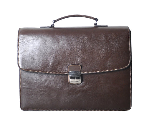 Georges Cuero de Vaca Cartera con 1 Soufflet