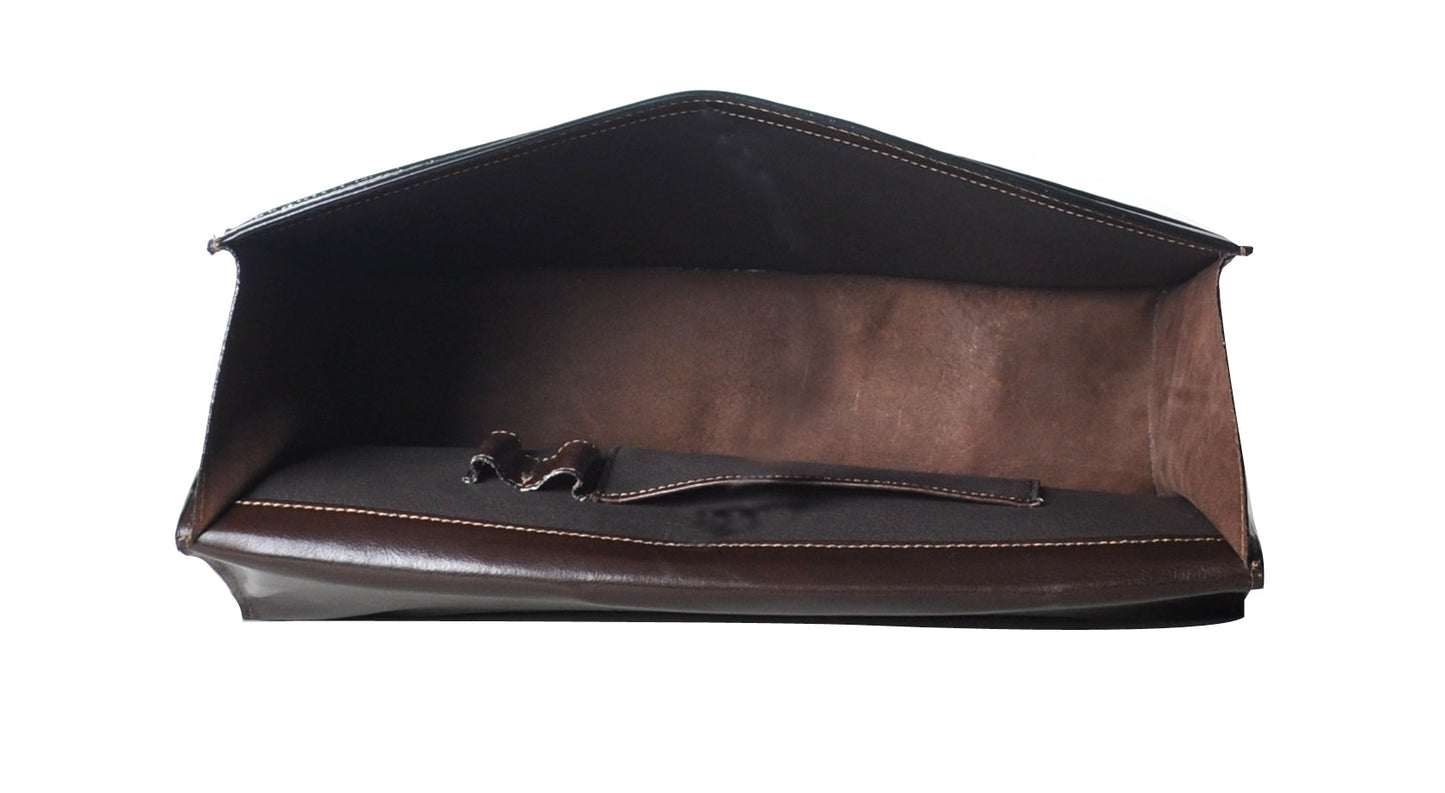 Georges Cuero de Vaca Cartera con 1 Soufflet