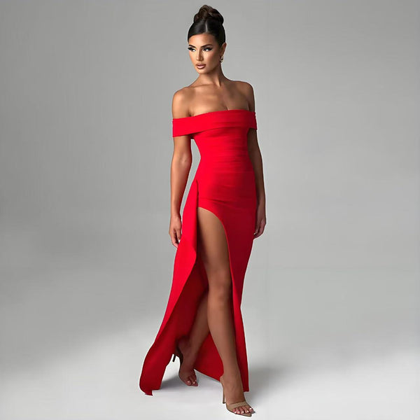 Vestido de Fiesta de Un Hombro