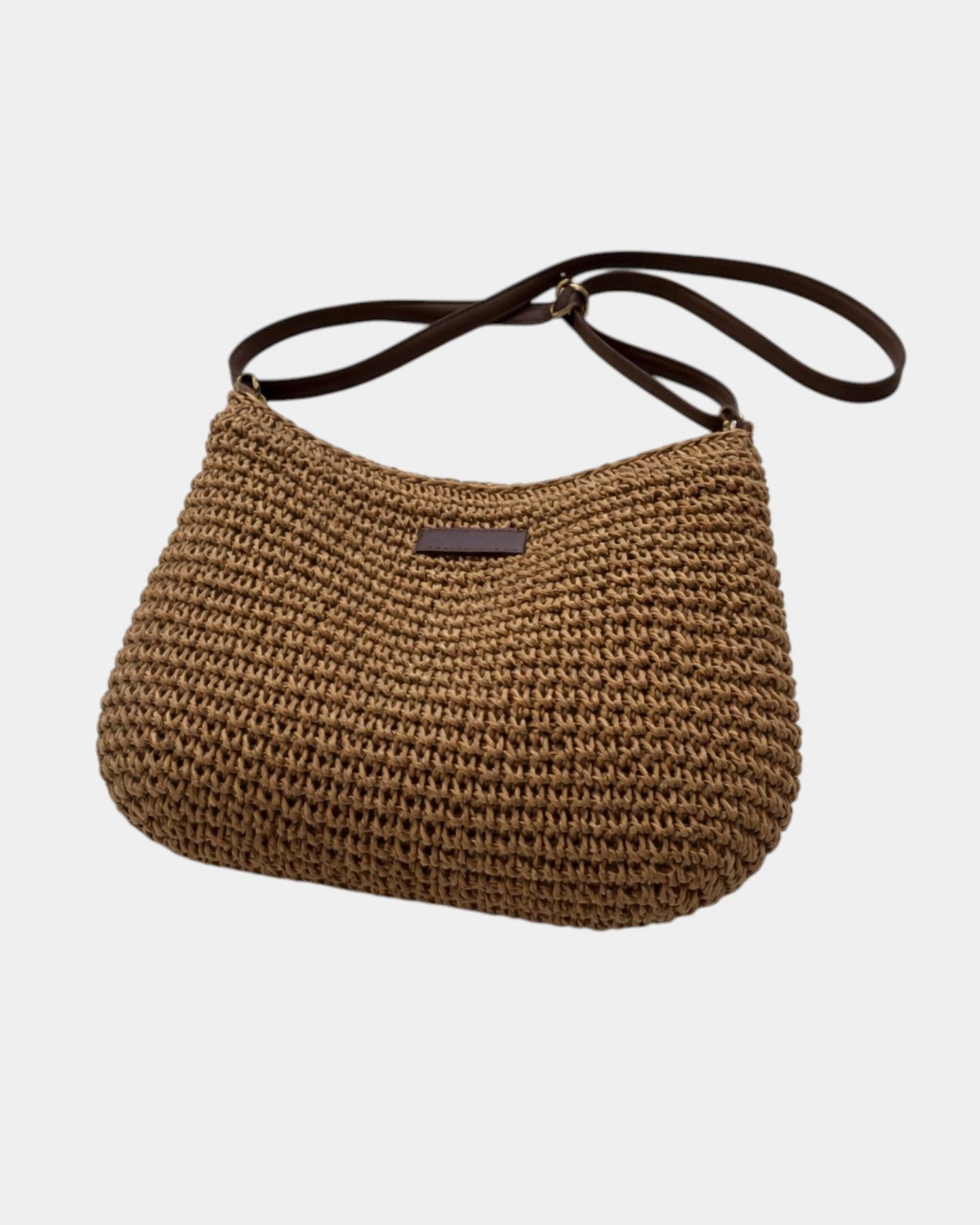 Fabiola | Bolsa de paja con correa cruzada