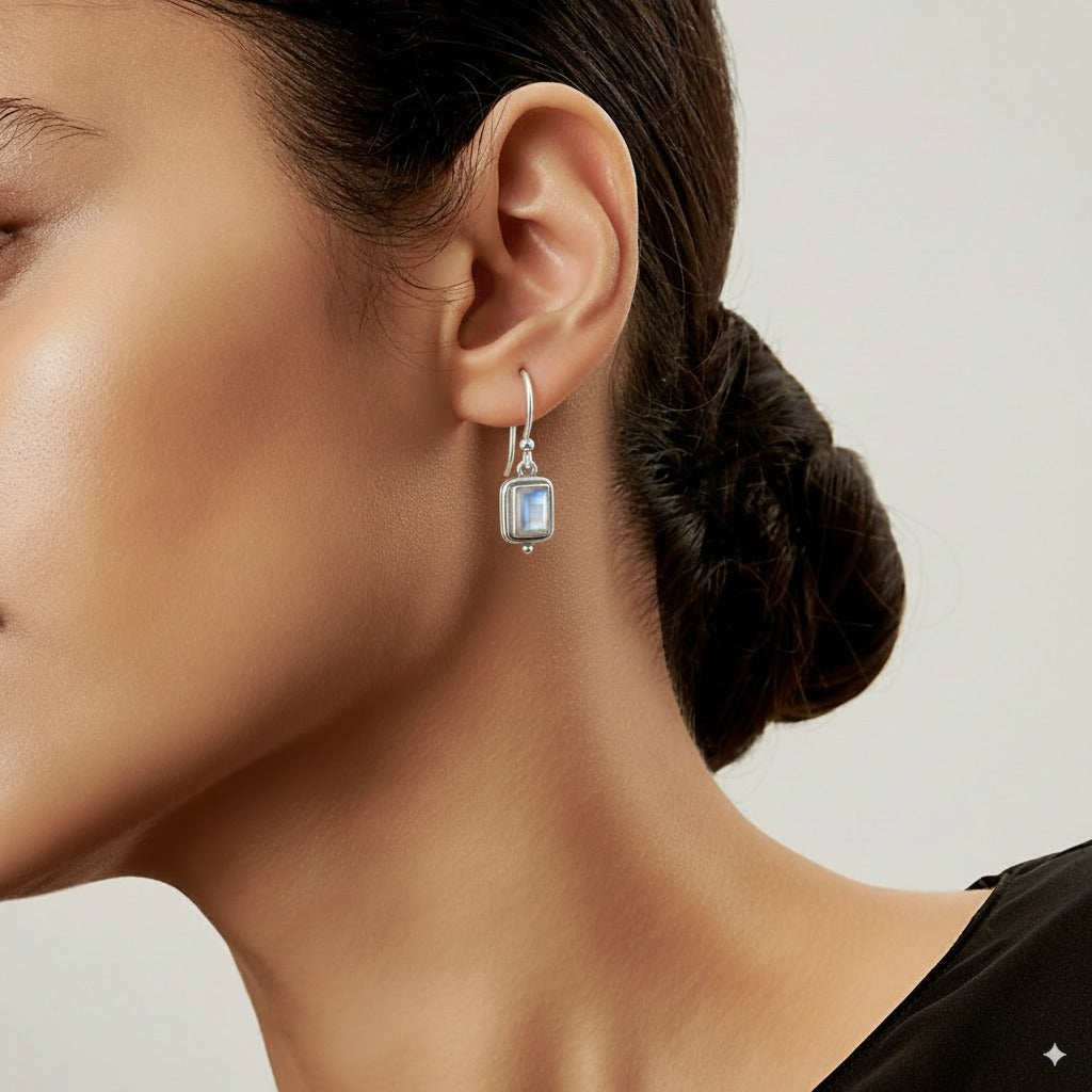 Beatriz - Pendientes Cuadrados de Estilo Vintage