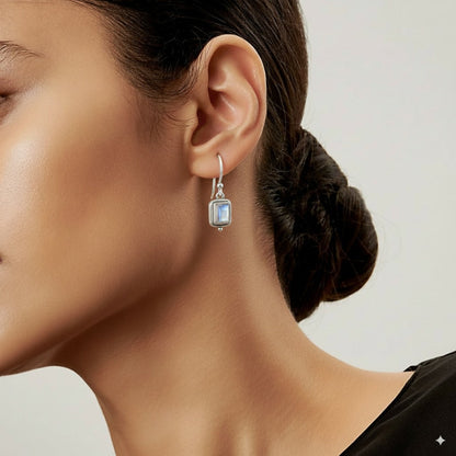 Beatriz - Pendientes Cuadrados de Estilo Vintage