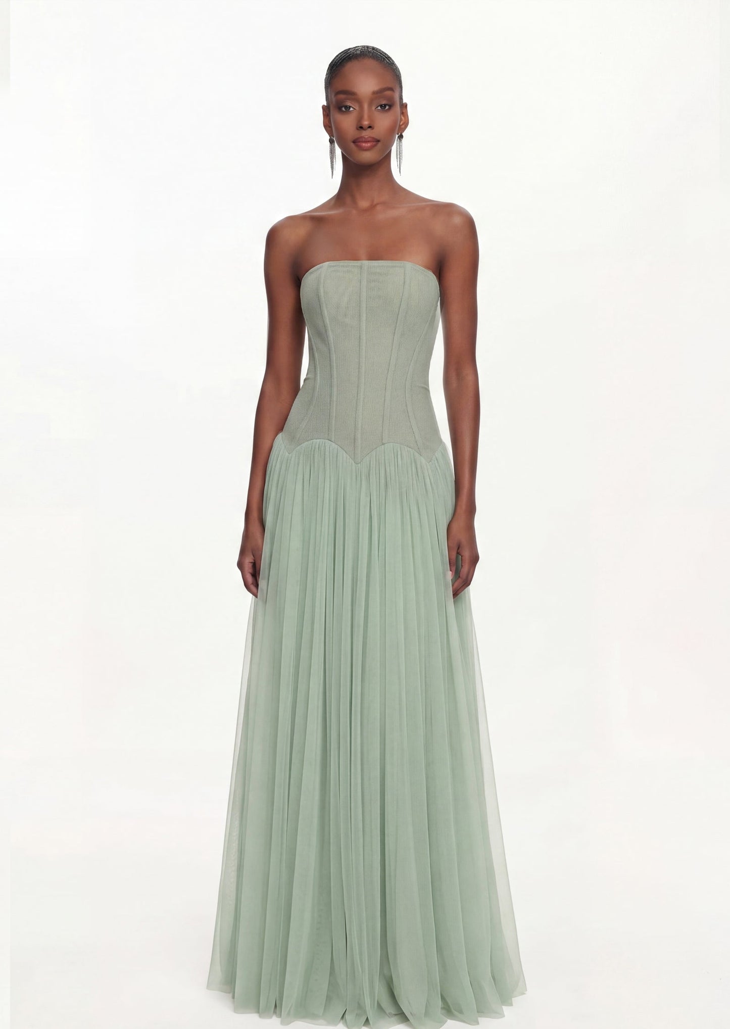 Vestido Maxi Sin Mangas Garrett en Color Menta