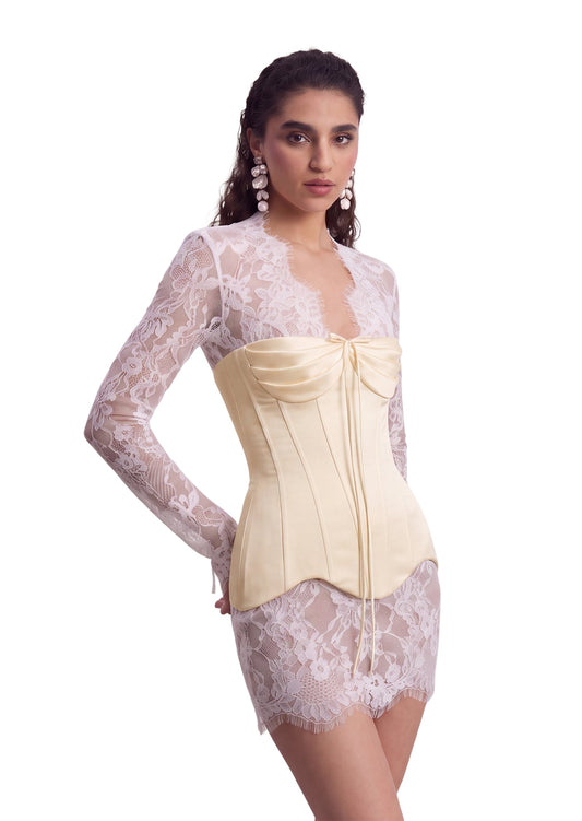 Corsé Angelina Mini Vestido de Encaje