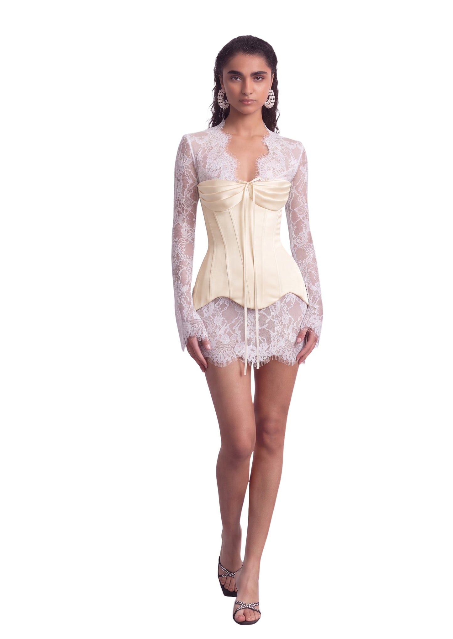 Corsé Angelina Mini Vestido de Encaje