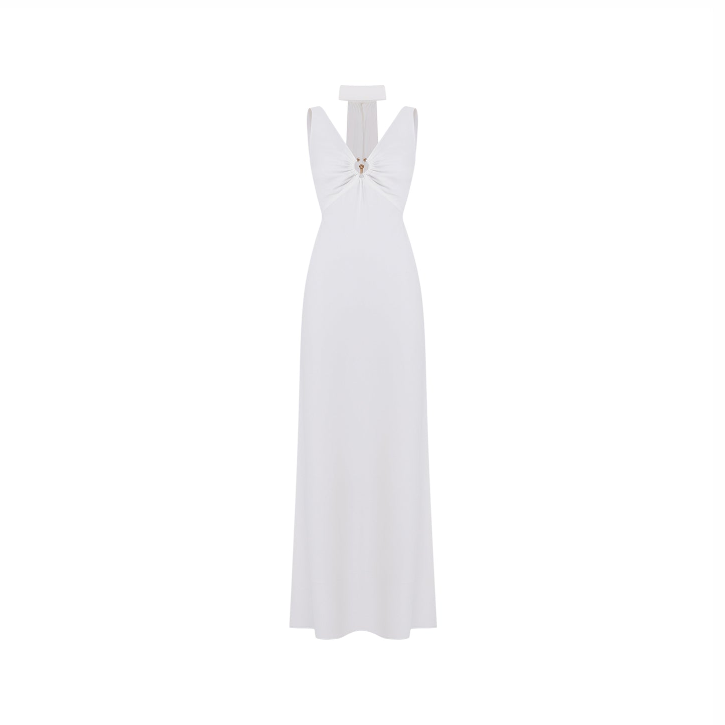 Maxi Vestido Ajustado con Escote en V