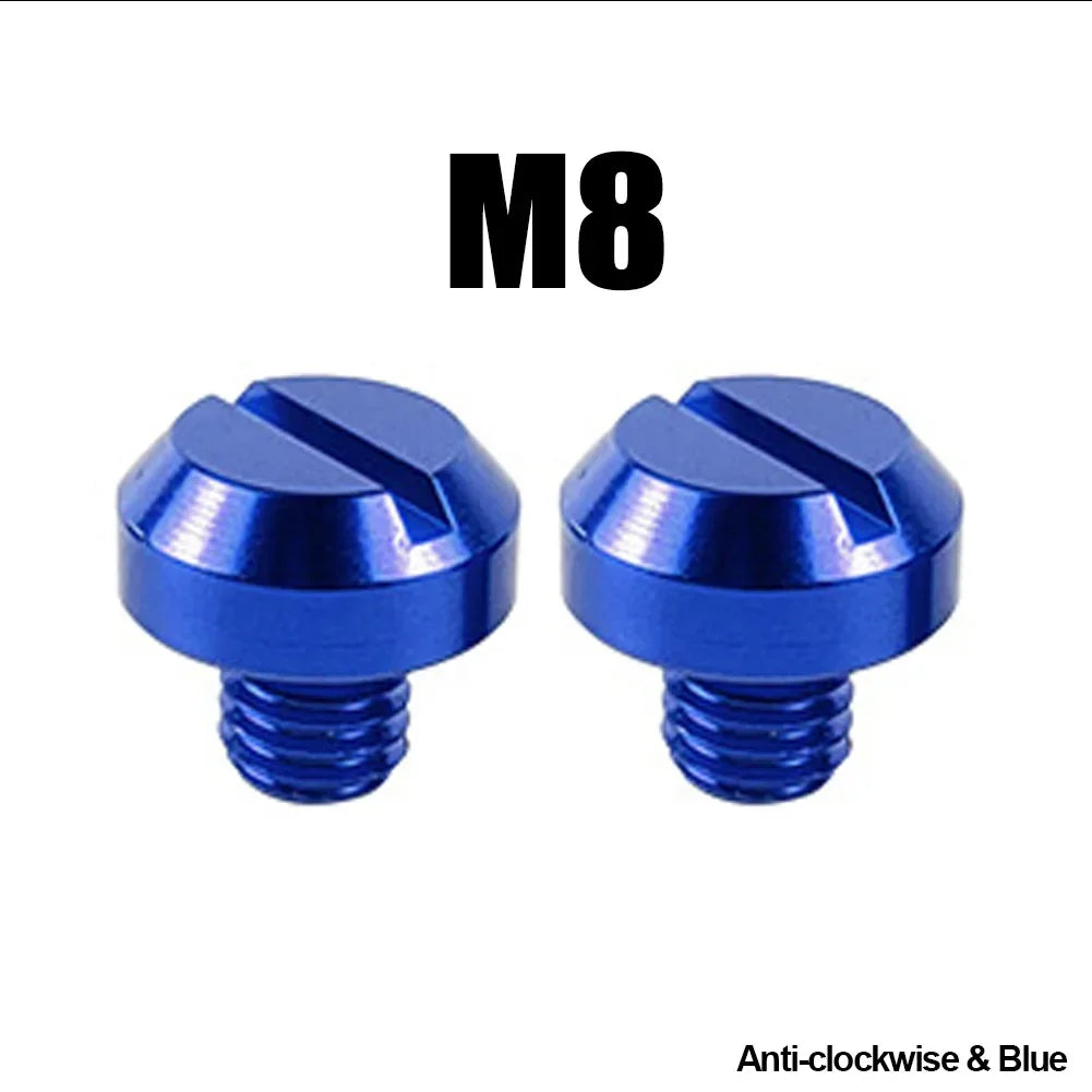 2PCS M8 M10*1.25 Motorcycle Mirror Hole Plug Screw Bolts for Yamaha Honda Kawasaki Suzuki BMW Aprilia Ducati Universal