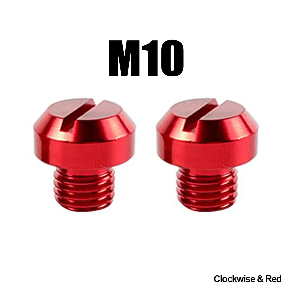 2PCS M8 M10*1.25 Motorcycle Mirror Hole Plug Screw Bolts for Yamaha Honda Kawasaki Suzuki BMW Aprilia Ducati Universal